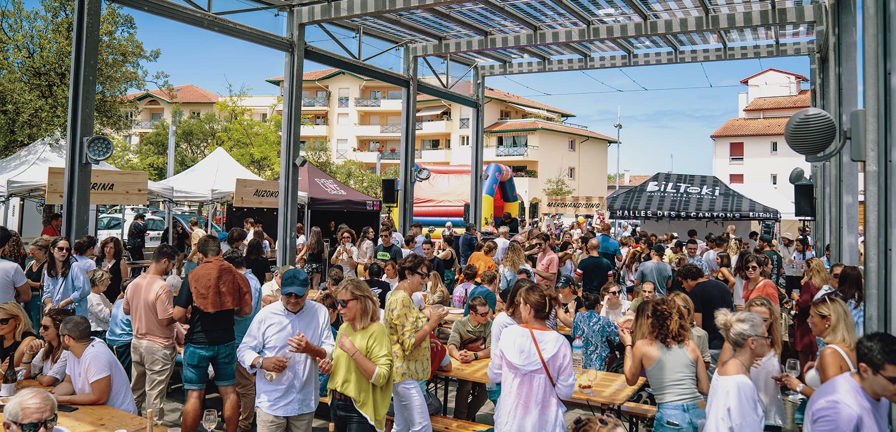 Halles Biltoki à l’occasion d’un événement grand public- utilisé dans le cadre de la refonte du site par grain blanc