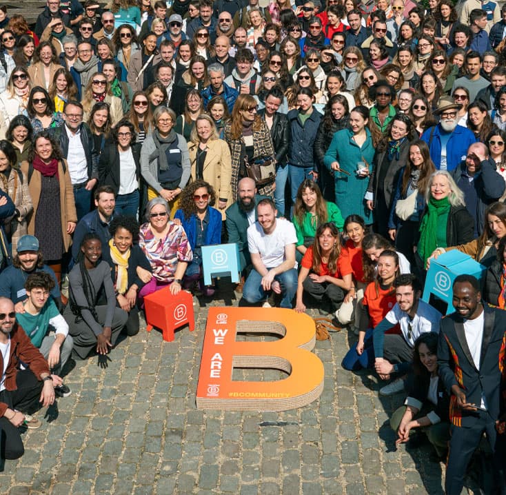 photo de groupe des 500 entreprises B Corp en France en 2025