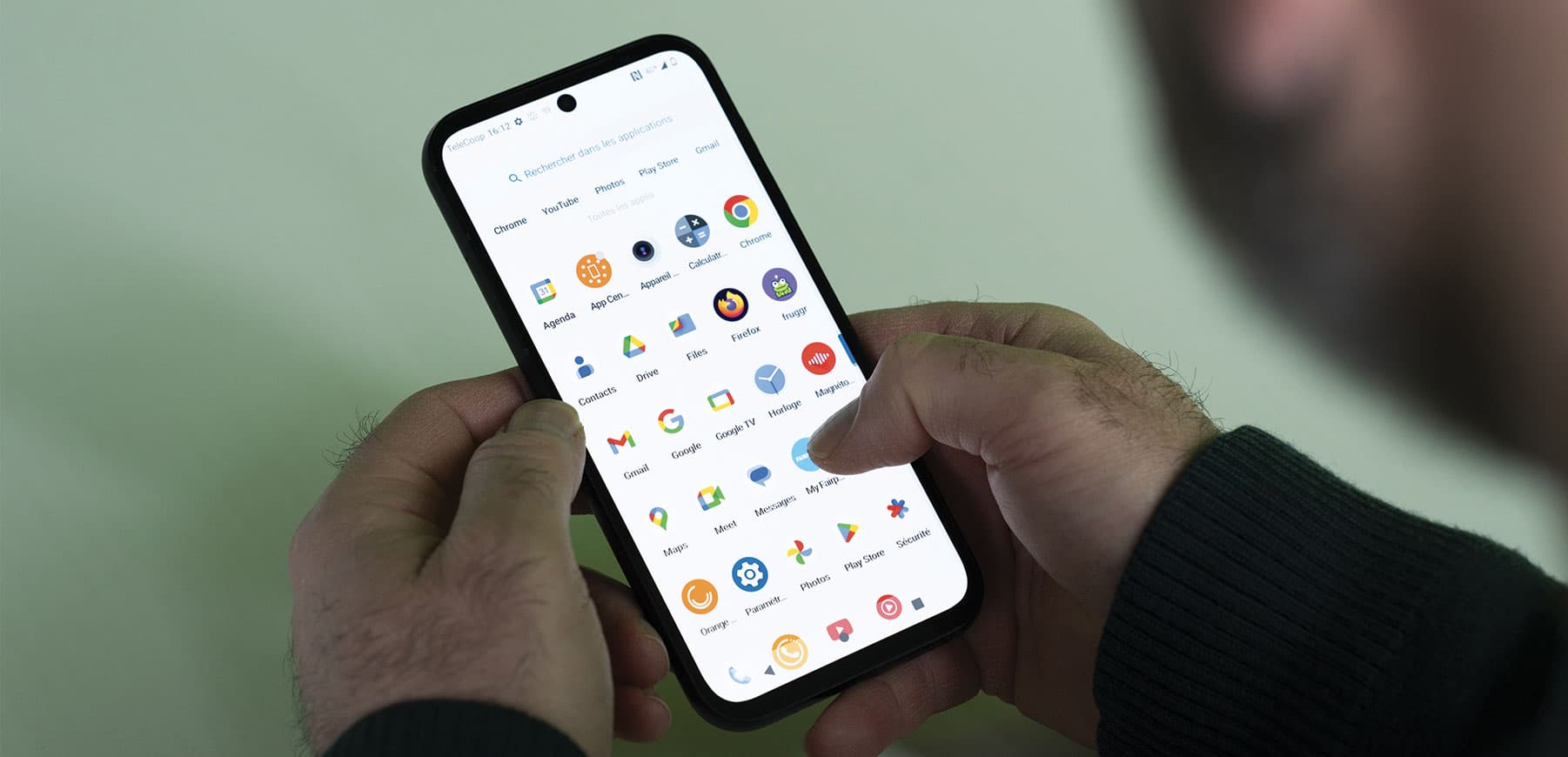 iPhone pour illustrer l'abonnement Telecoop