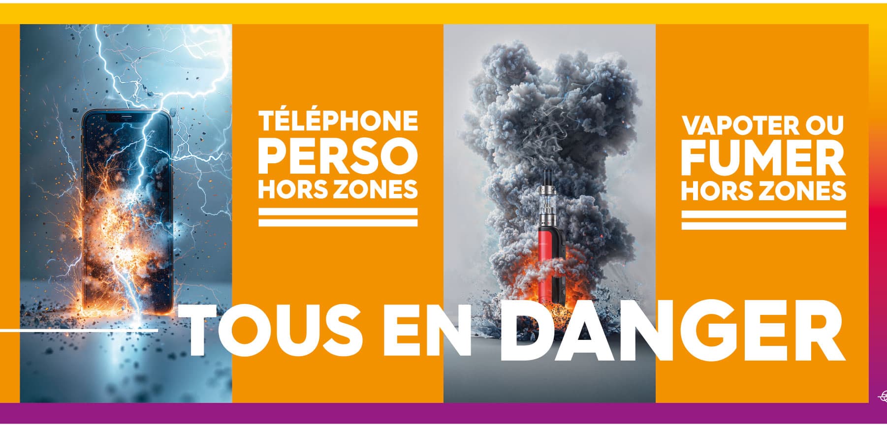 Visuel de la campagne des normes de sécurité de Teréga créée par l'agence engagé Grain Blanc