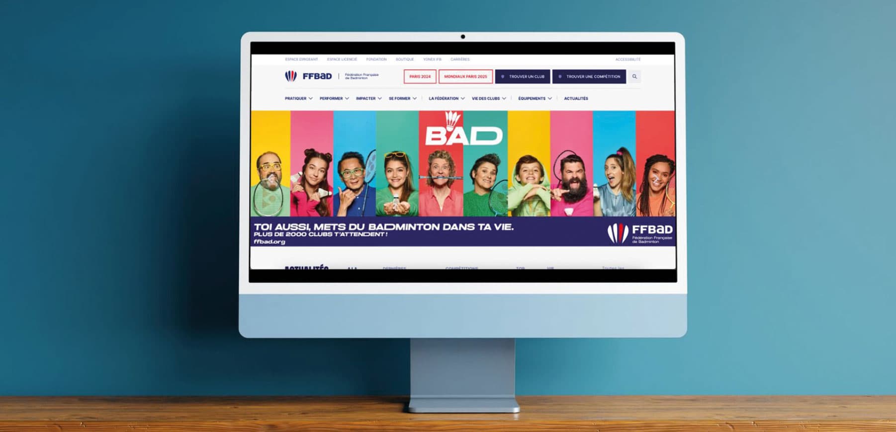 Refonte du site web de la Fédération Française de Badminton – Intégration de la campagne « Mets du badminton dans ta vie » pour dynamiser la communication des clubs en France