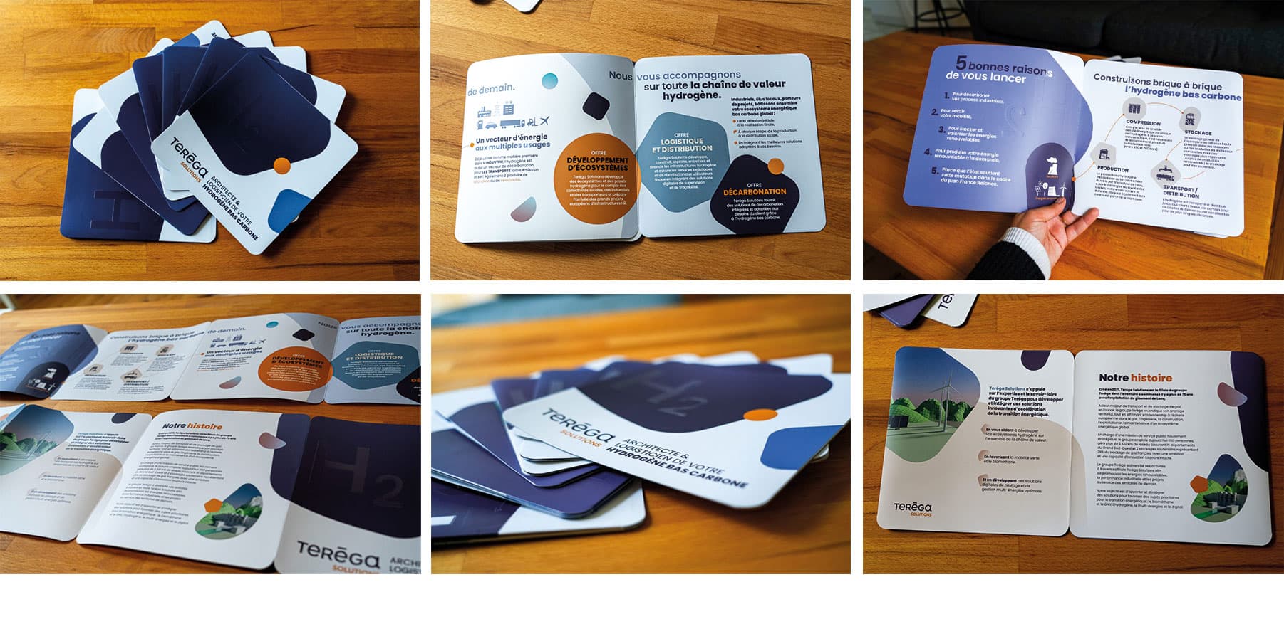 Aperçu complet de la brochure réalisée pour Teréga Solutions à Pau