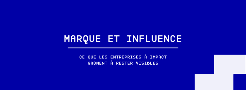 Marque et influence entreprises à impact grain blanc